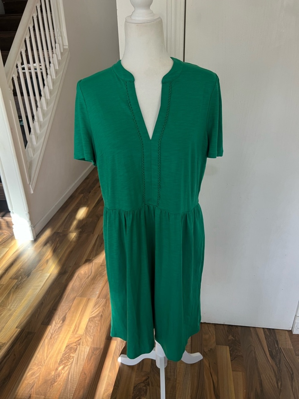 Boden Grass Green Super Soft Dress, Casual / Work / Vacation, Large 12
